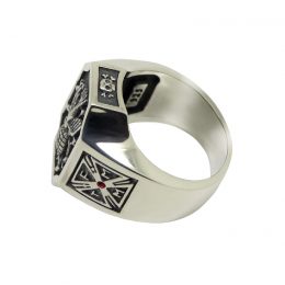 Knights of Columbus Cross and Skull Ring TFMM -Tempus fugit Memento ...