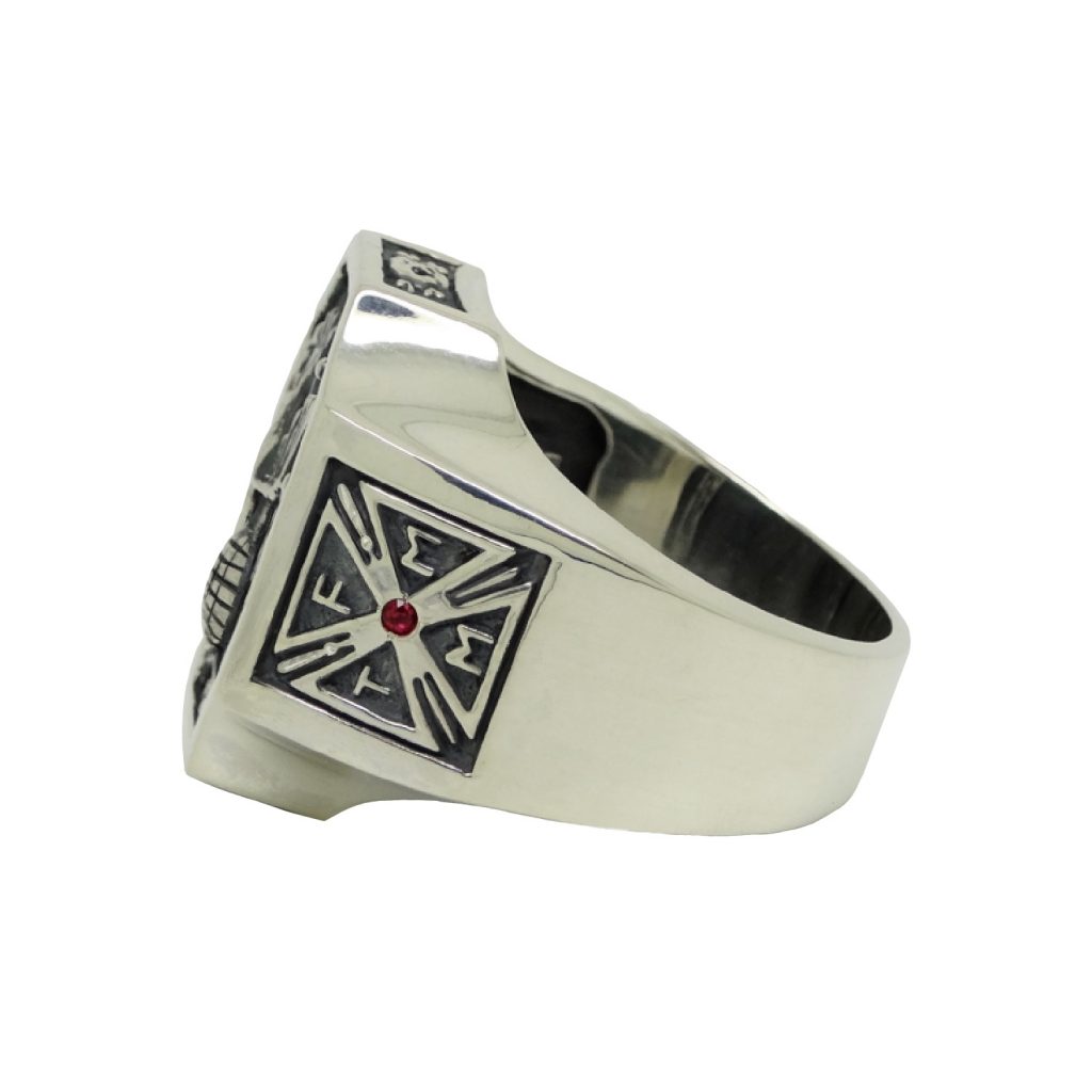 Knights of Columbus Cross and Skull Ring TFMM -Tempus fugit Memento ...