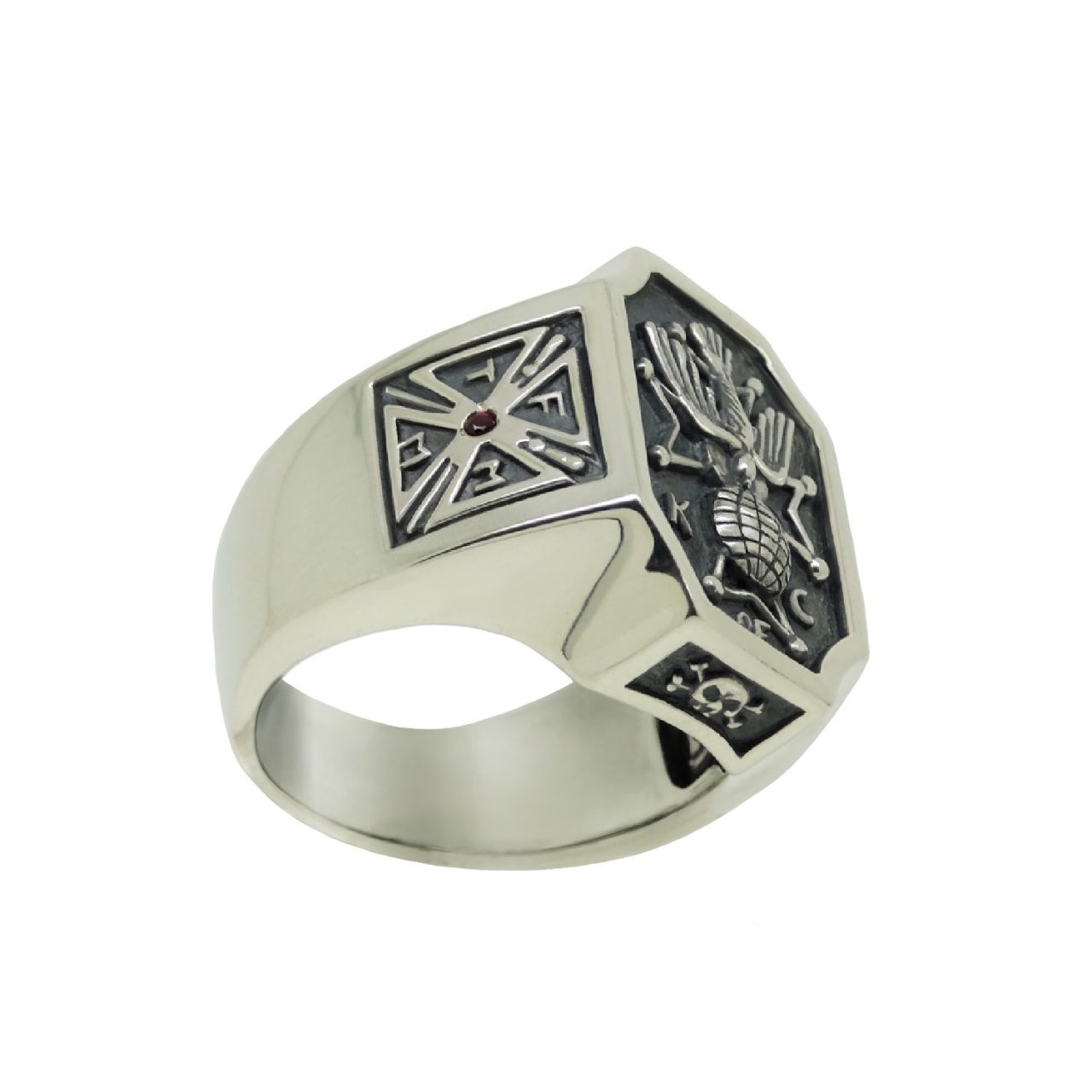 Knights of Columbus Cross and Skull Ring TFMM -Tempus fugit Memento ...