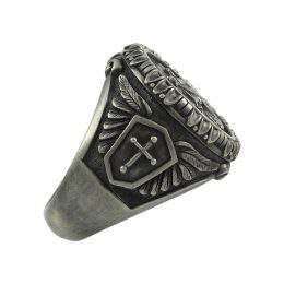 Saint Michael the Archangel Sterling Silver 925 mens Ring Handcrafted ...