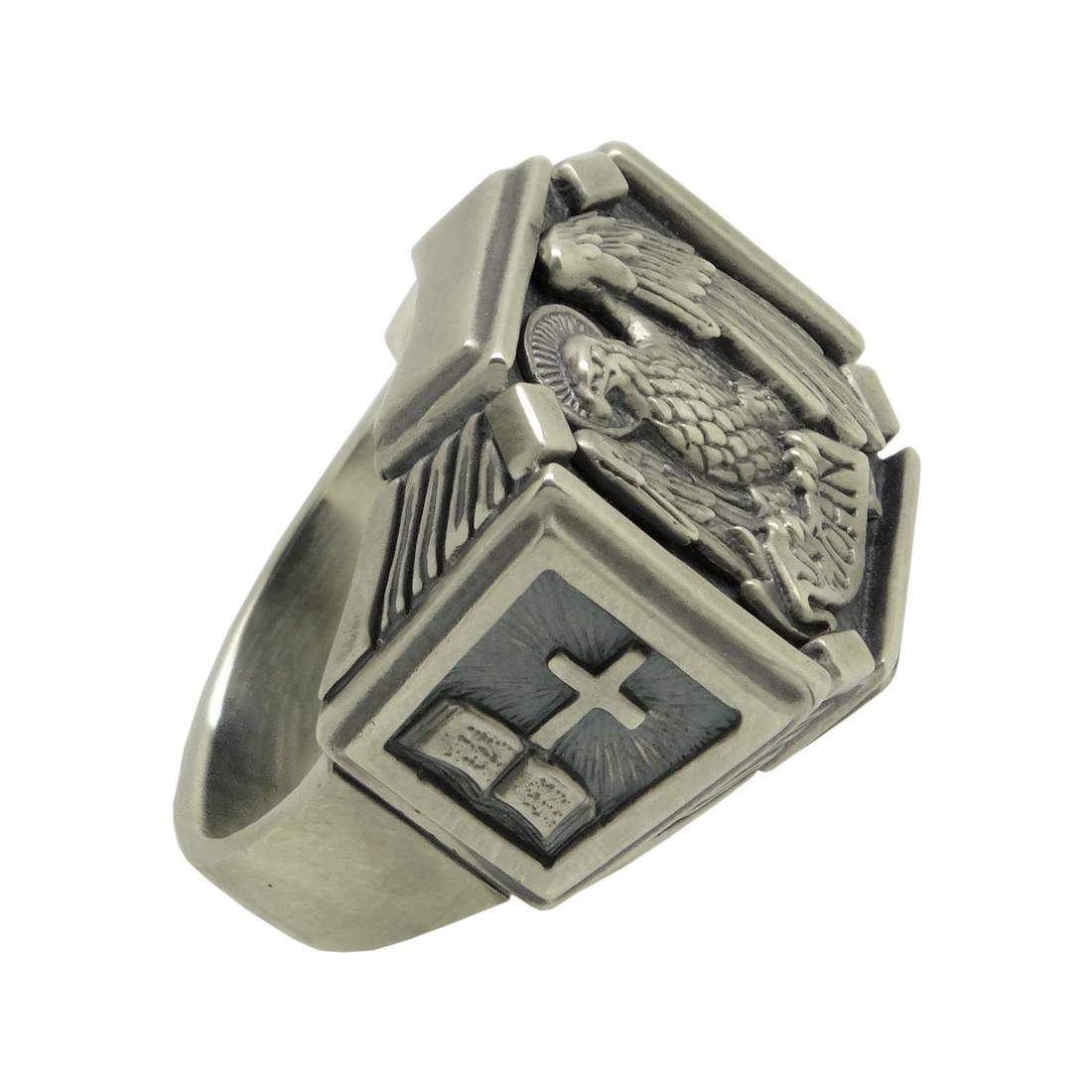 Silver Saint Mark Ring Silver Religious Men Ring Mens Gift Details about   Saint Mark Ring