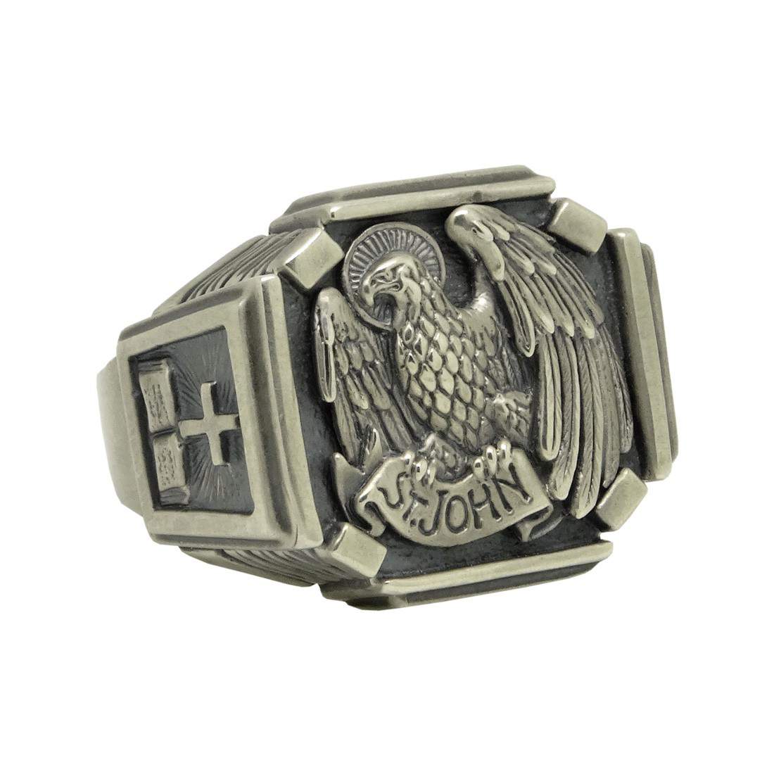 Custom Made Saint John Religious Men's Ring | Secretium