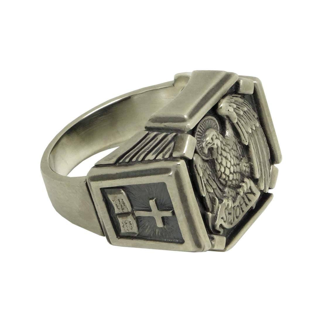 Saint John Handcrafted Sterling Silver 925 Custom Made Religious Men’s Ring