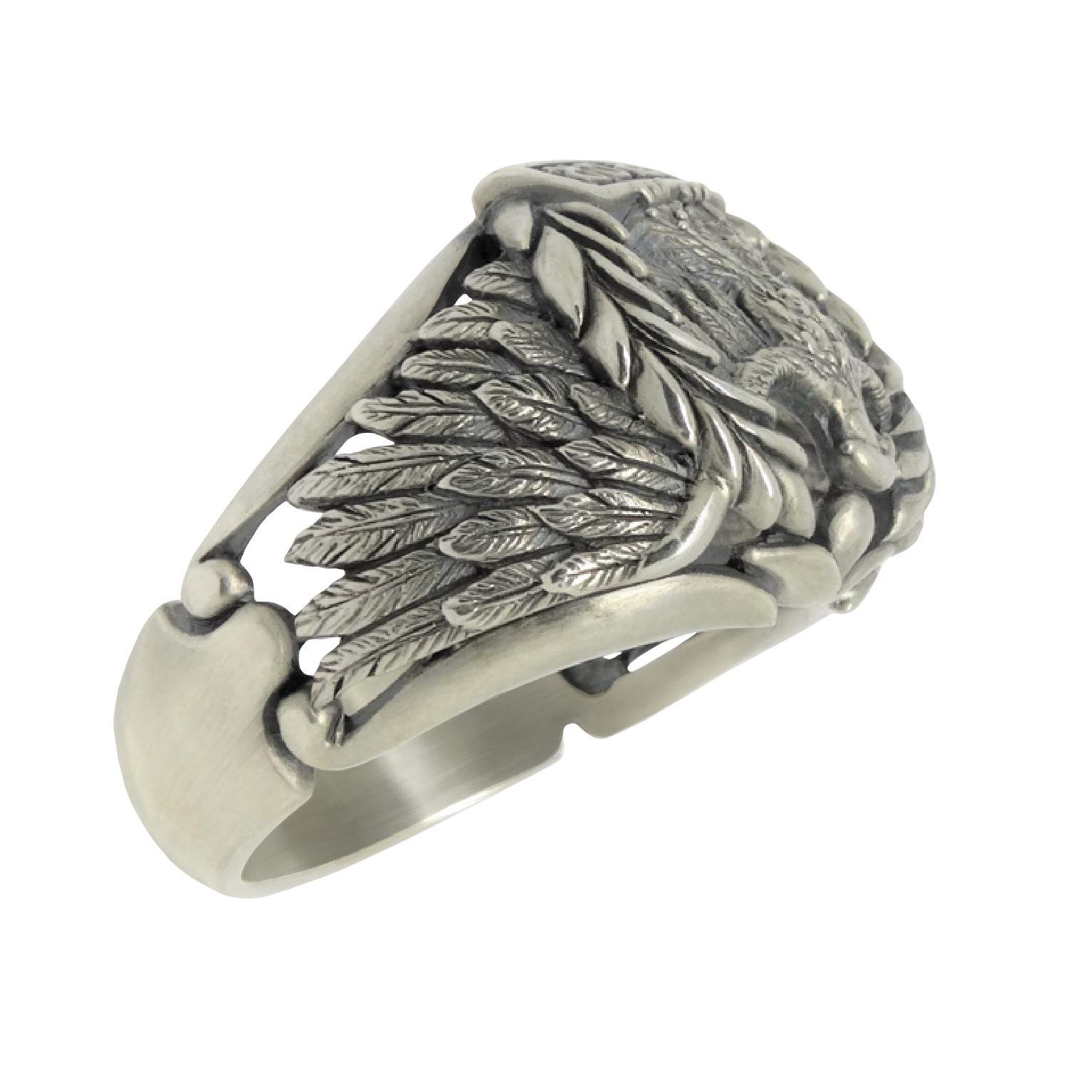 Römischer Adler Roman eagle SPQR Ring Silber 925 Biker Gothic 
