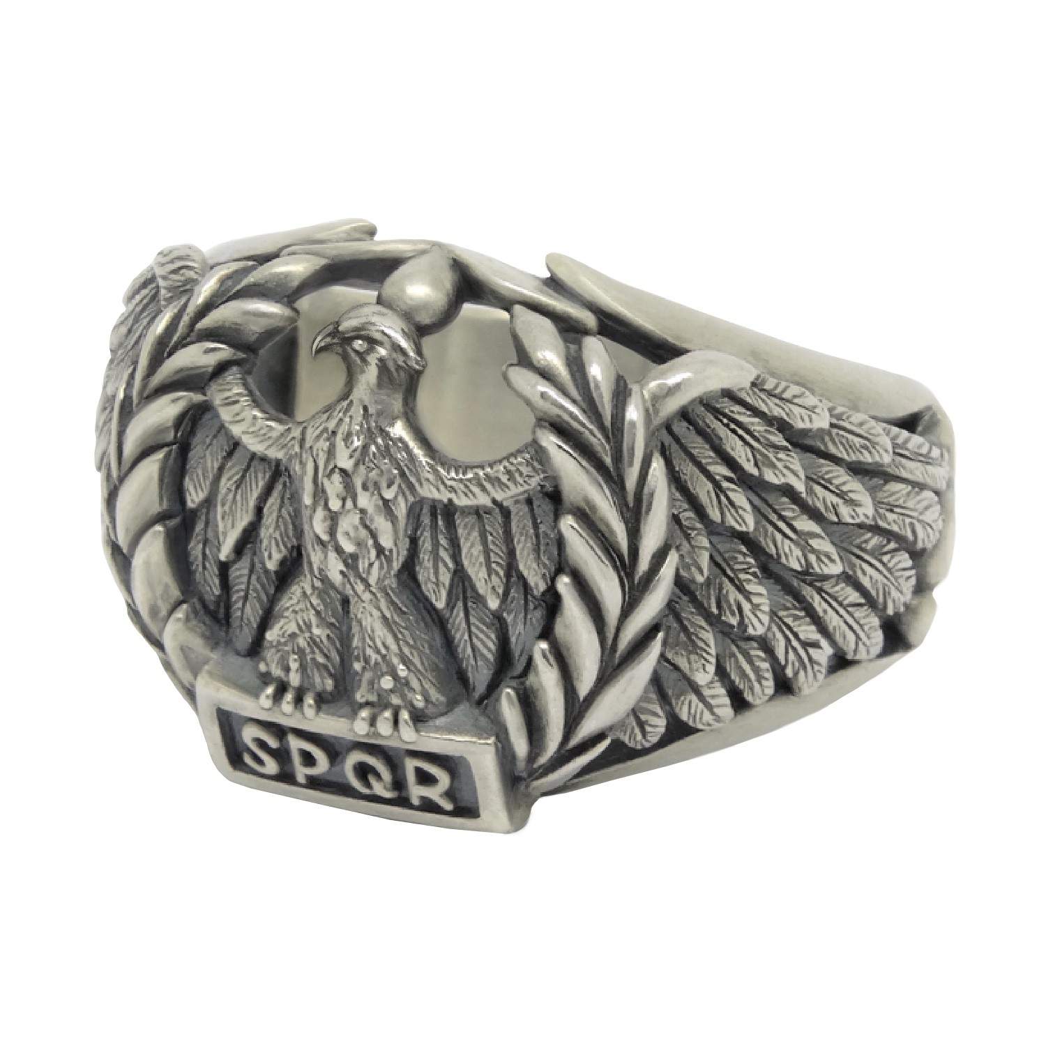 Details about   SPQR Ring Imperial Roman Empire Eagle Rome Legion Gladiator Soldier 925 Silver