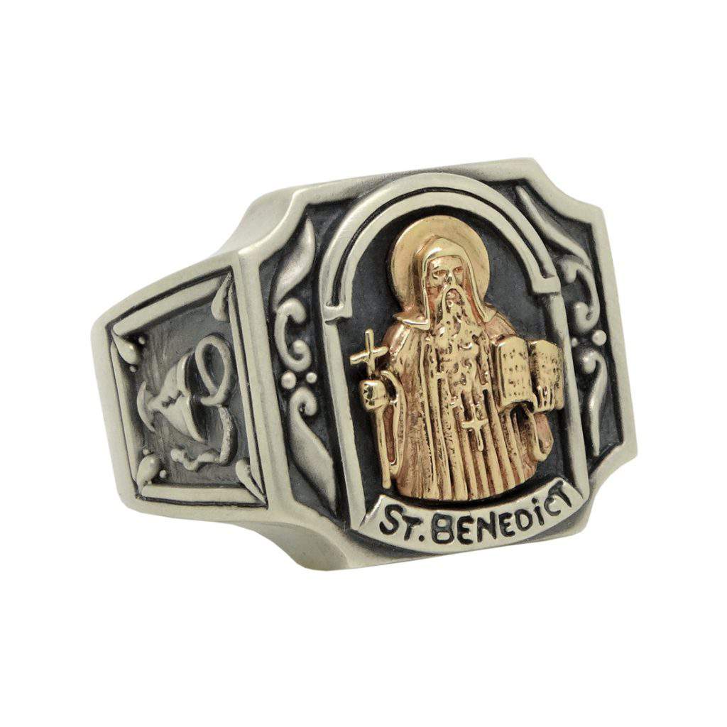 Silver and 10K Gold Christian Roman Catholic 