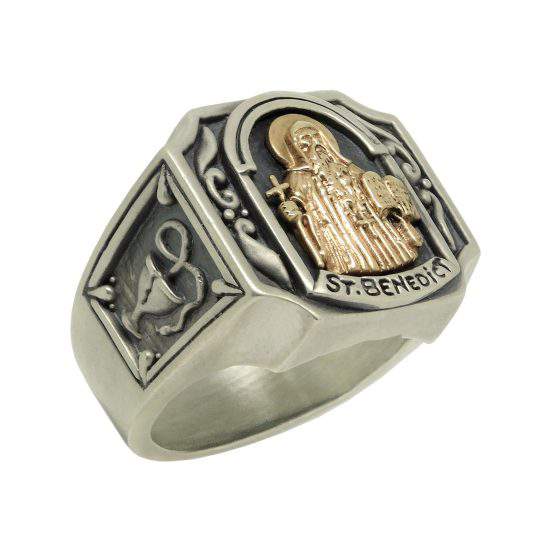 Silver and 10K Gold Christian Roman Catholic 