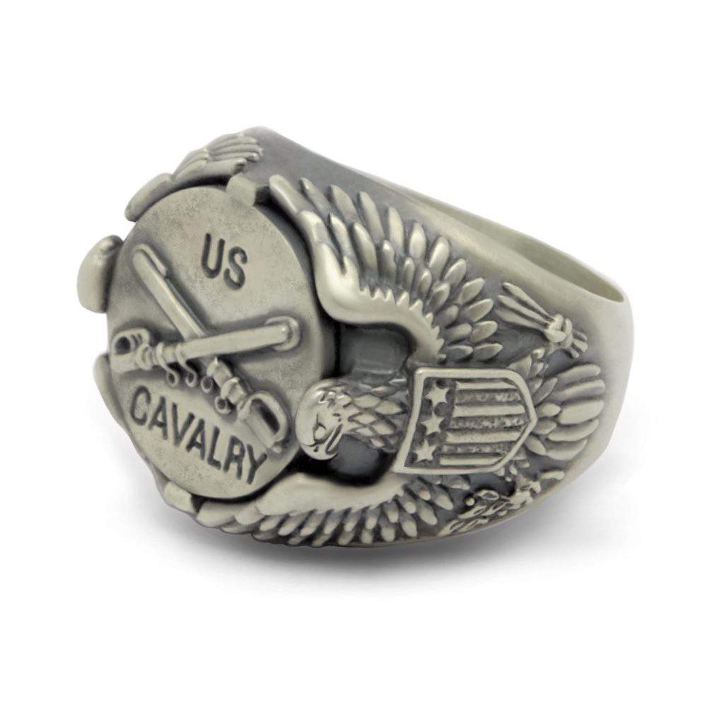 US Army Handcrafted Sterling Silver 925 Custom made US Army Cavalry ...