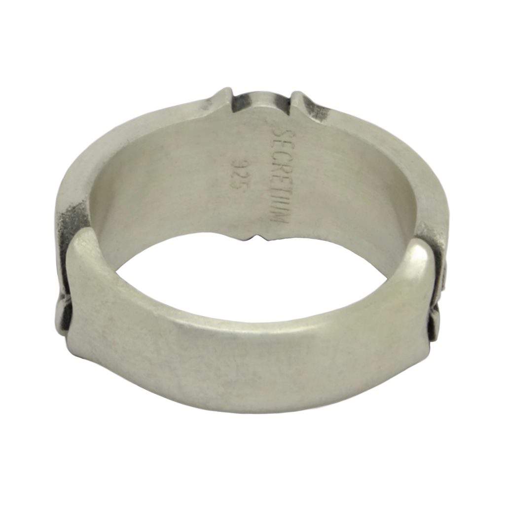 Men's Sterling Silver Eagle Ring – Open Nugget Band, Polished, Size 7.25