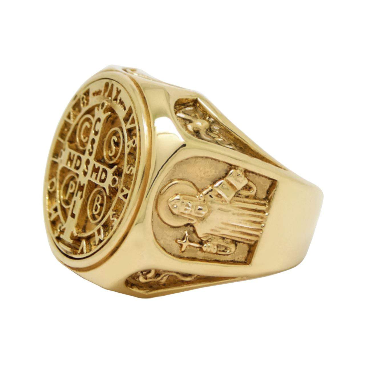 14K SOLID GOLD HEAVY Custom made Christian Roman Catholic "Saint