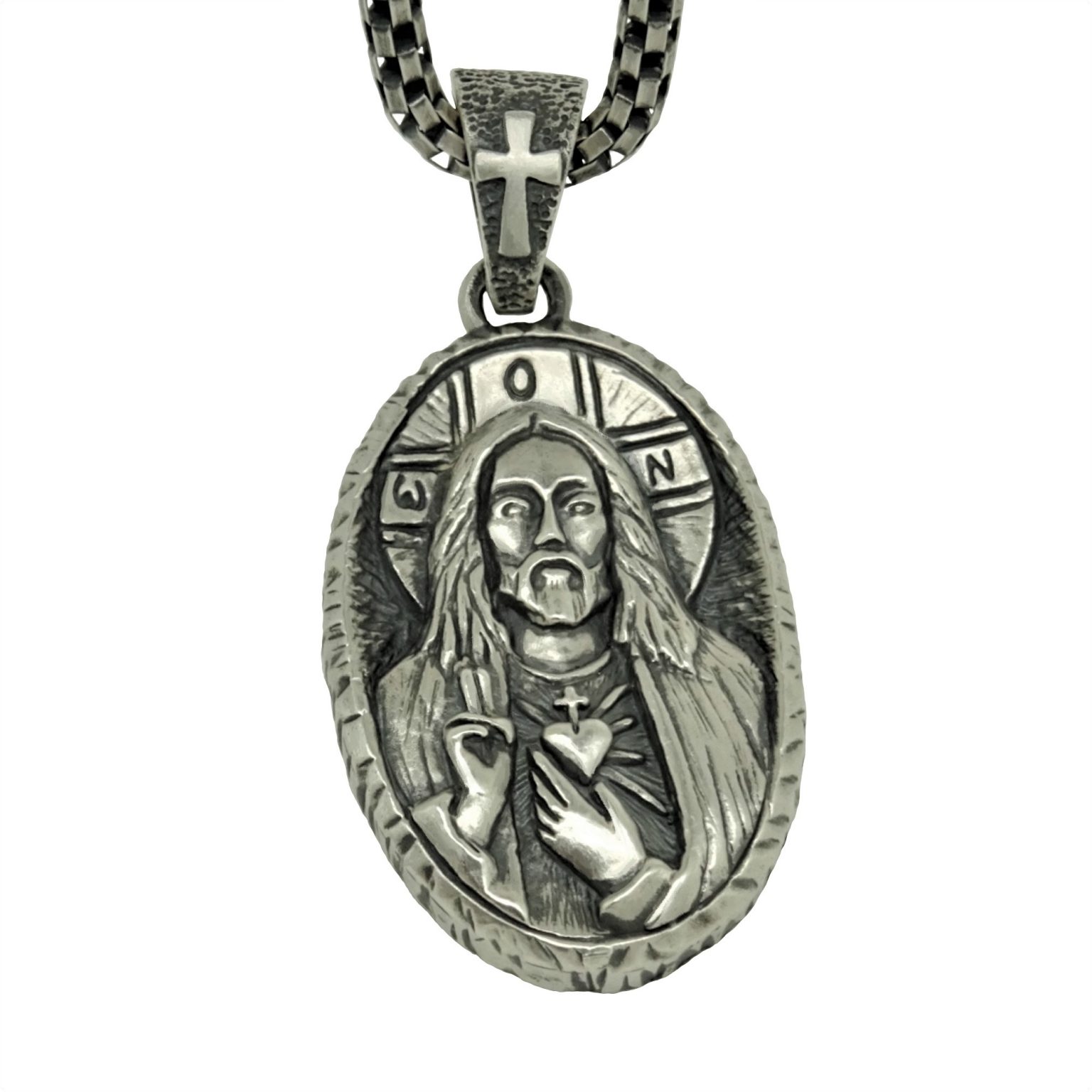 STERLING SILVER 925 CUSTOM MADE CHRISTIAN "JESUS CHRIST" HANDCRAFTED