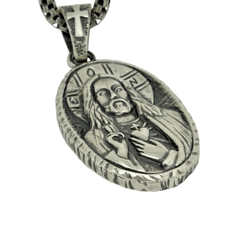 STERLING SILVER 925 CUSTOM MADE CHRISTIAN "JESUS CHRIST" HANDCRAFTED