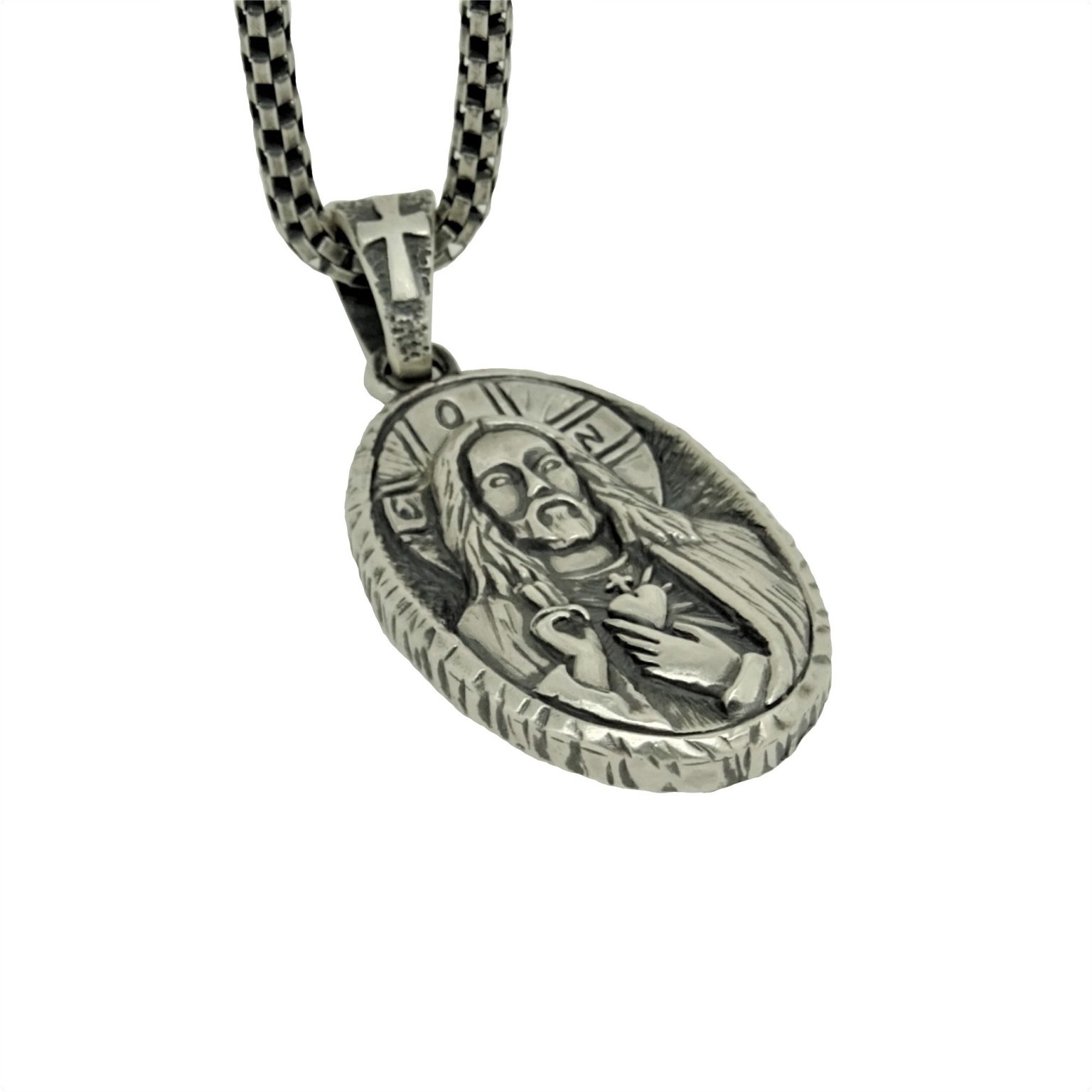 STERLING SILVER 925 CUSTOM MADE CHRISTIAN "JESUS CHRIST" HANDCRAFTED