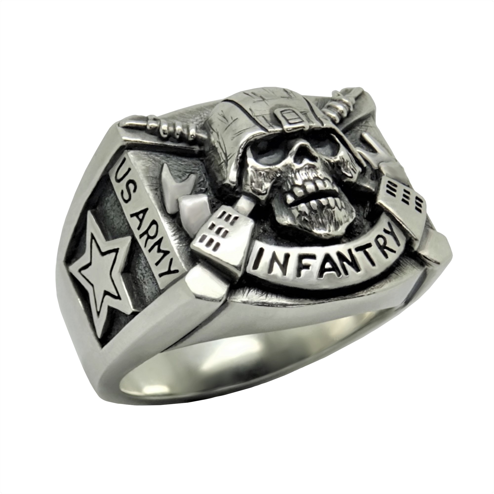 Men's Sterling Silver Saint Christopher Ring – Paffrath and Son Jewelers