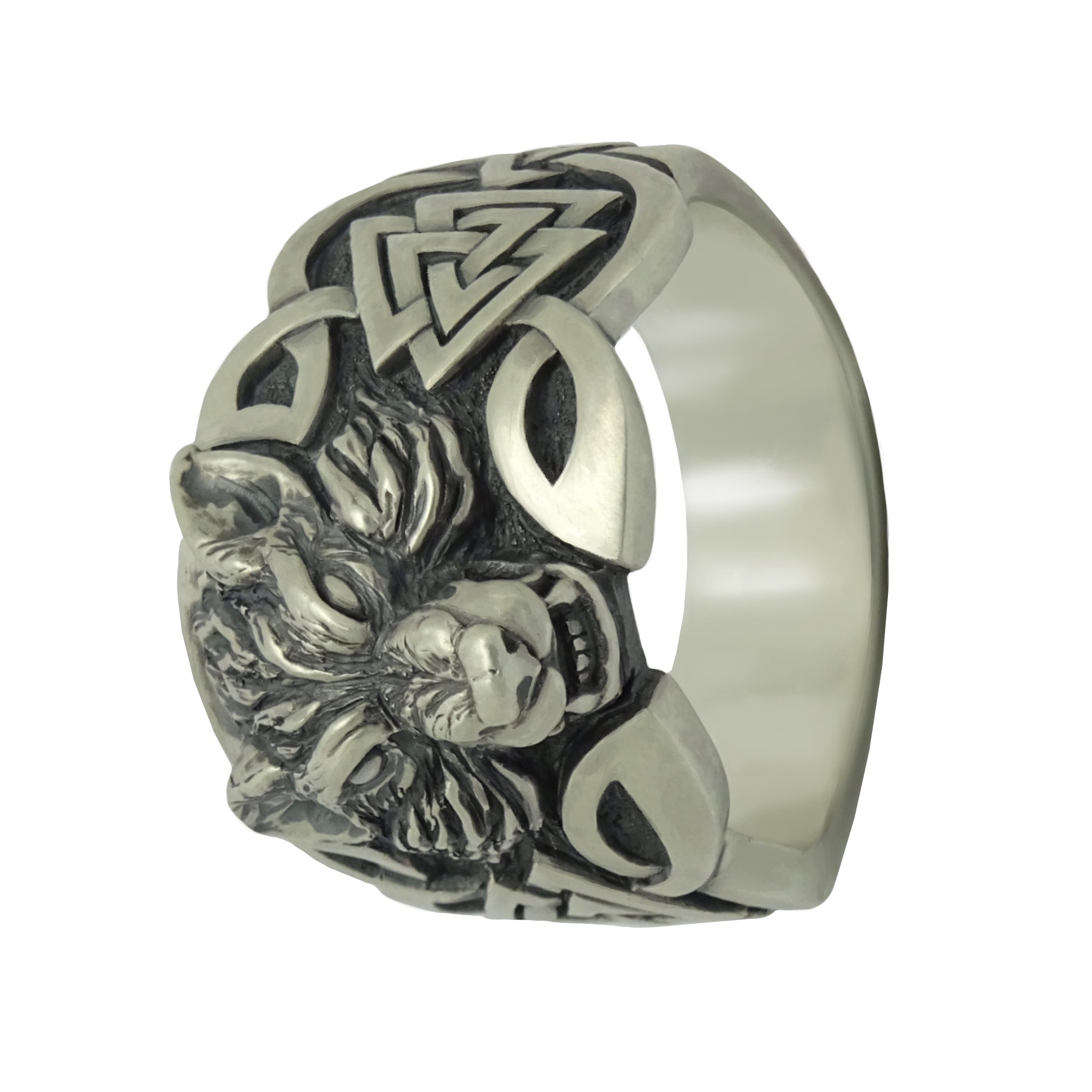 Trinity Knot Wolf Ring – Coldwater Ring Co.