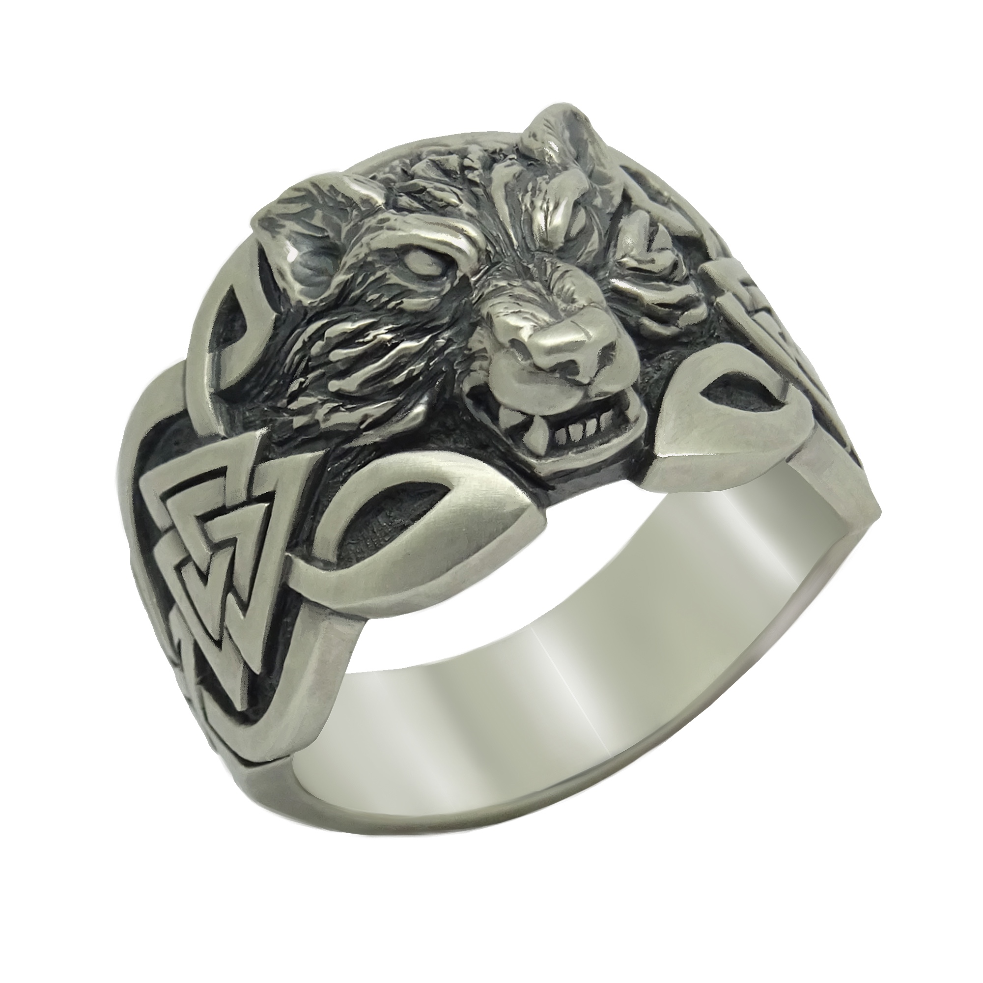 Wolf Ring Men's Ring Viking Jewelry Nordic Ring - Etsy
