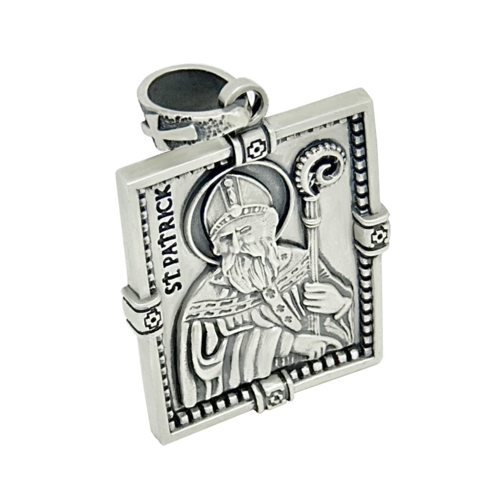 Saint Patrick Sterling Silver 925 Pendant with or without Chain ...