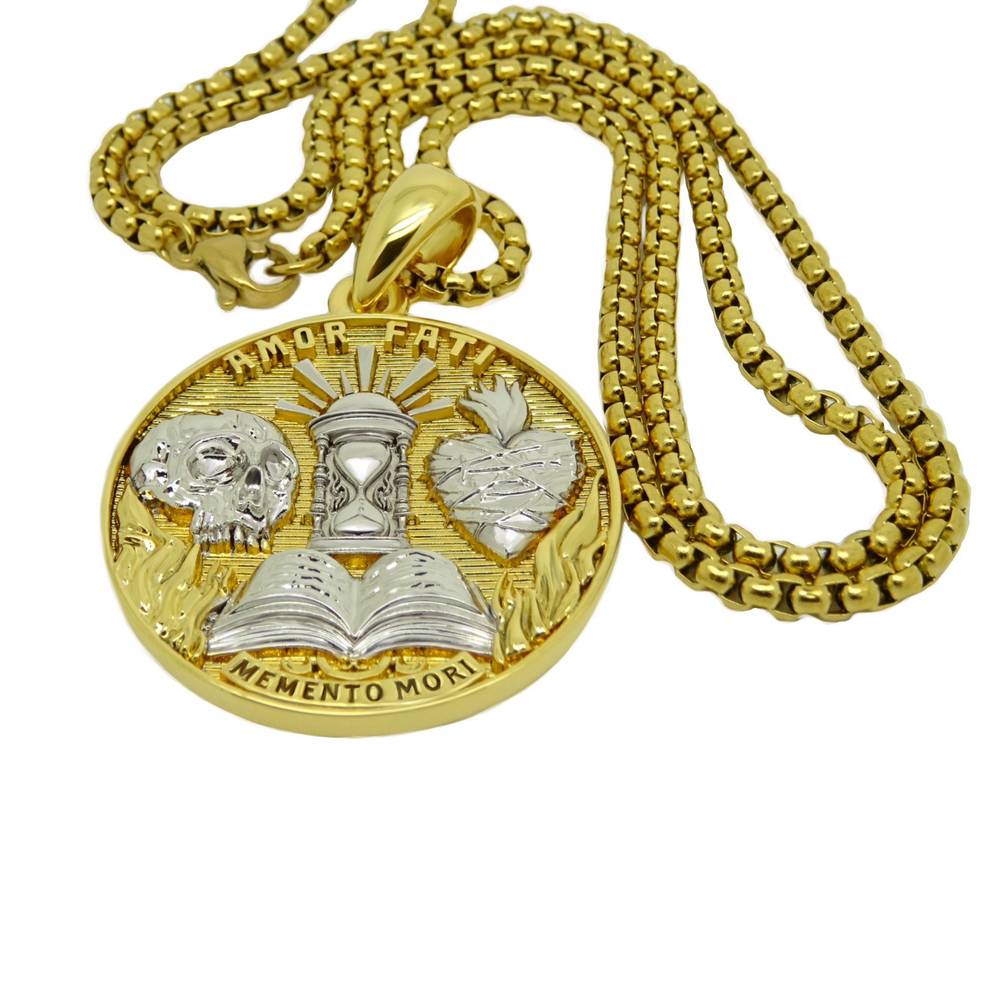 memento-mori-pendant-skull-amor-fati-gold-chain-acred-heart-11