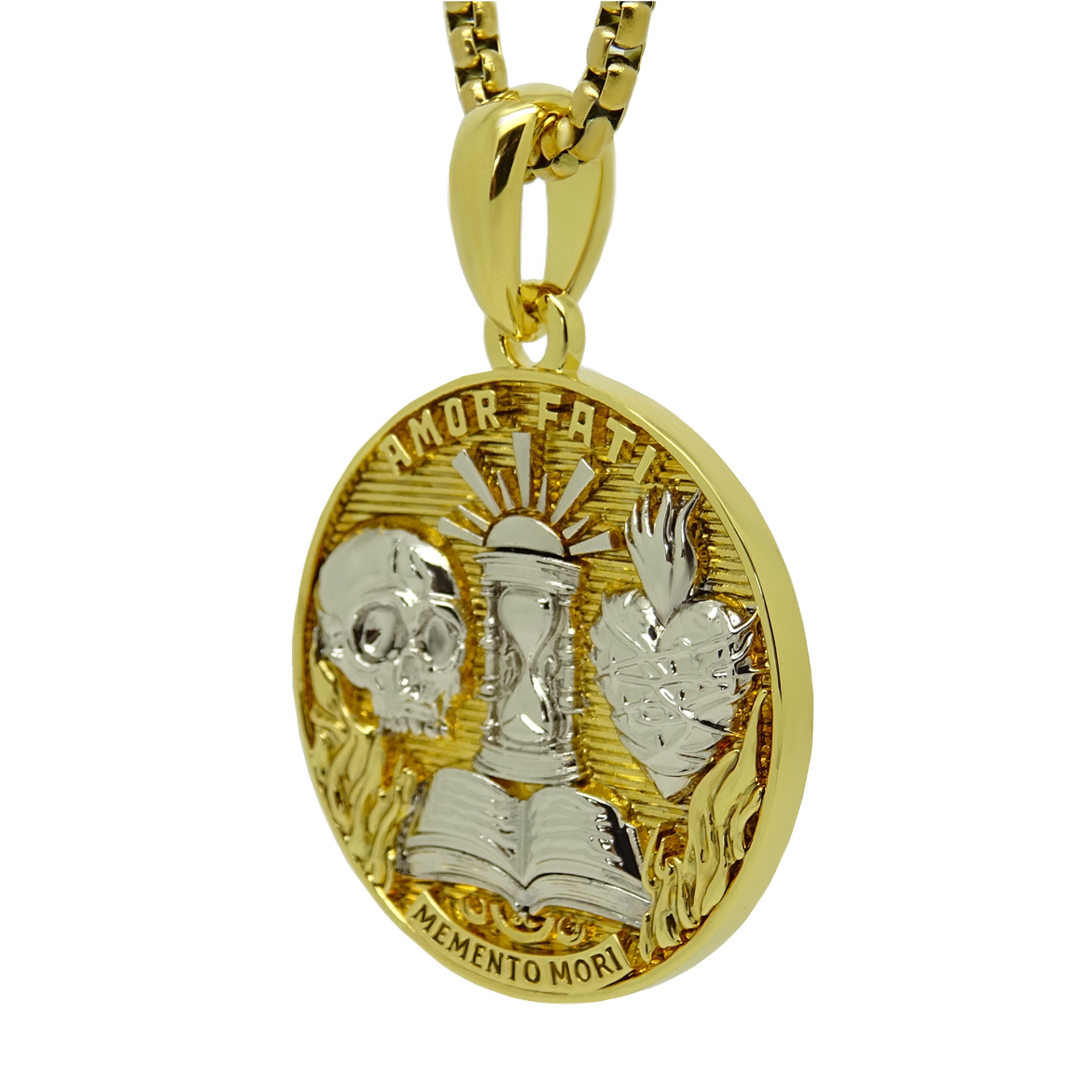 memento-mori-pendant-skull-amor-fati-gold-chain-acred-heart-7