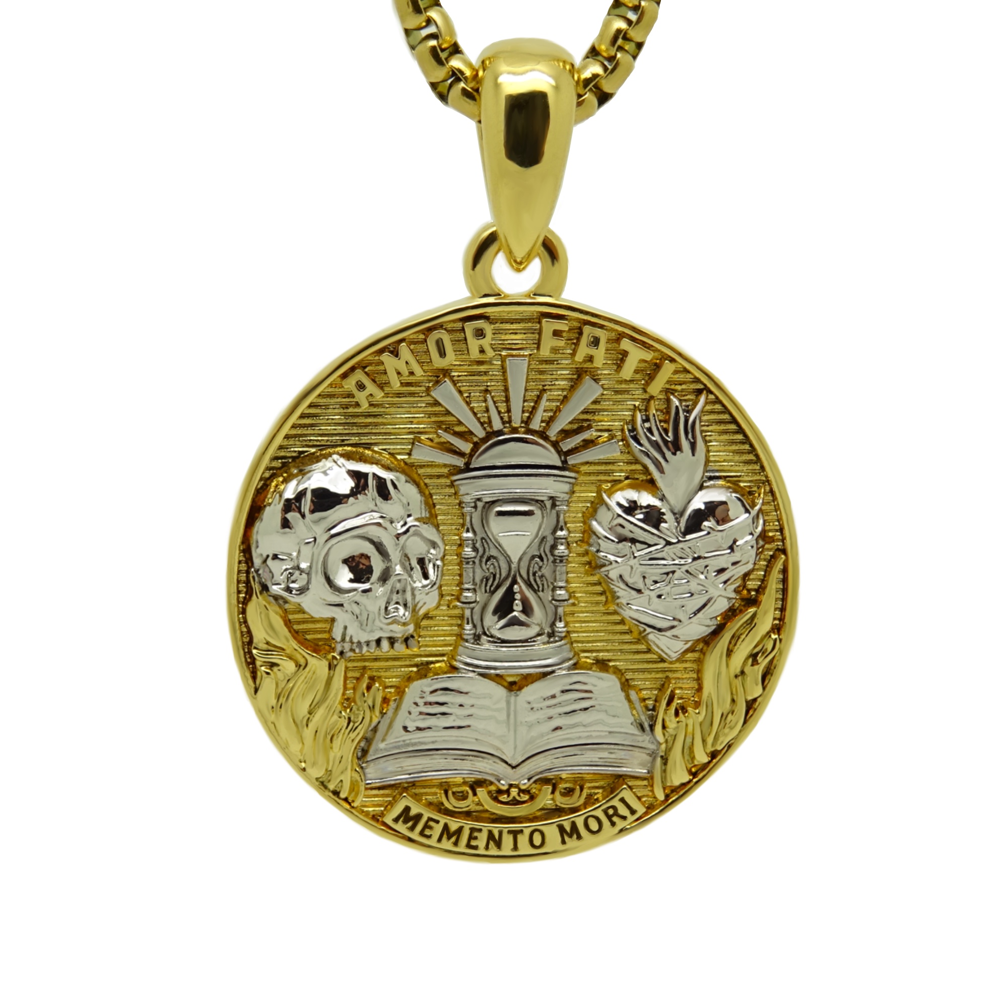 memento-mori-pendant-skull-amor-fati-gold-chain-acred-heart-8